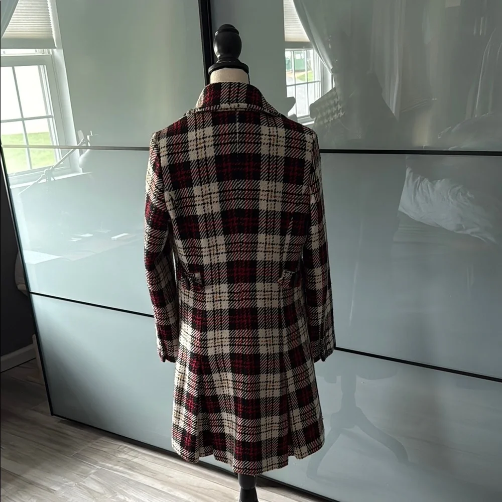 Tommy Hilfiger Black and Red Plaid Coat - Picture 3 of 3